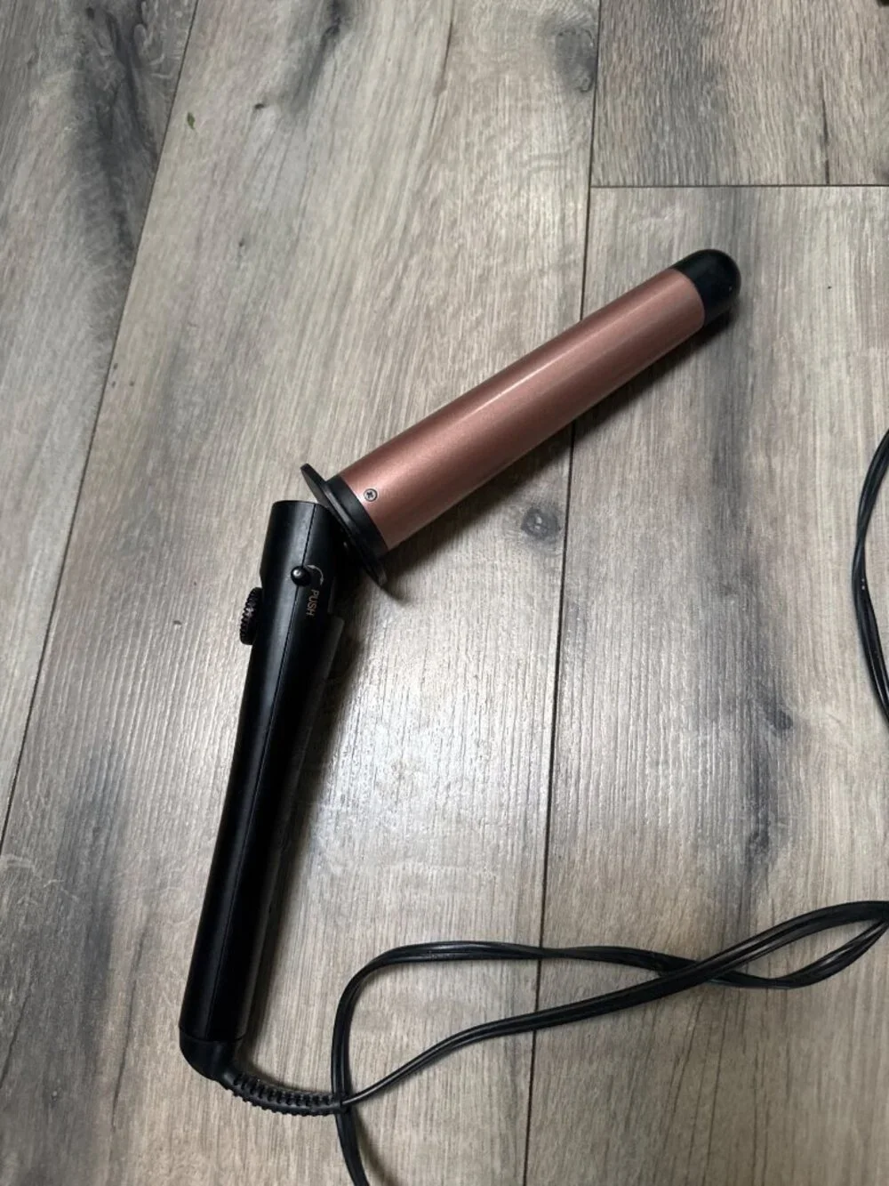 InfinitiPro By Conair CDH101T Rose Gold Curling Wand With Adjustable Heat Settin
